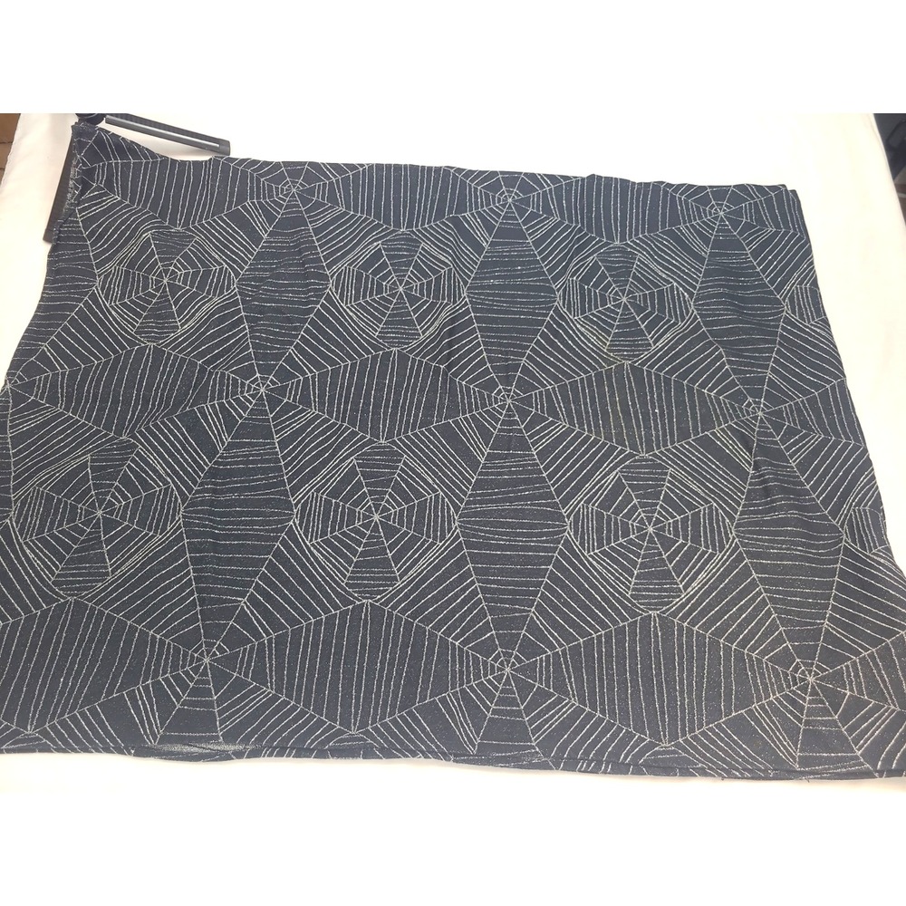 Halloween Tablecloth Spiderweb 59"x 82" Black and Silver